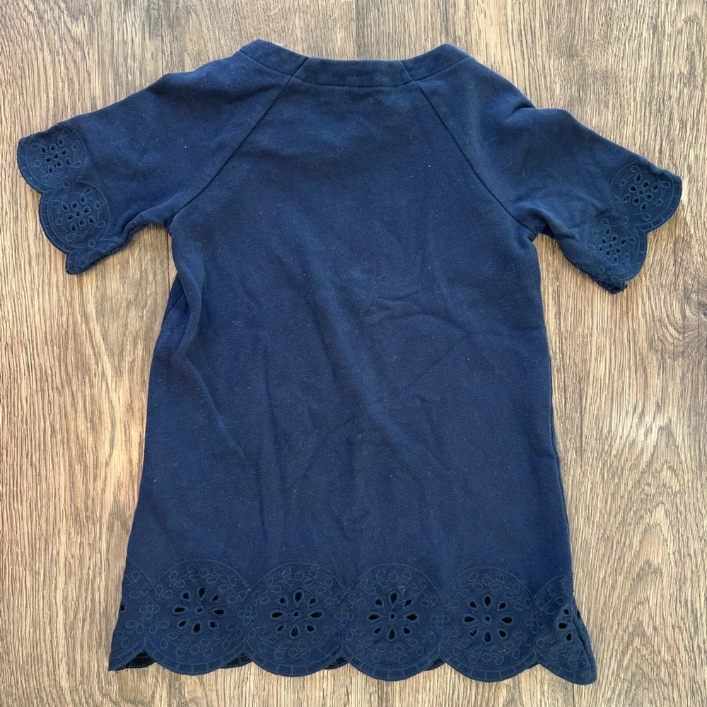 GAP Navy Blue Kids Dress with Button Detail